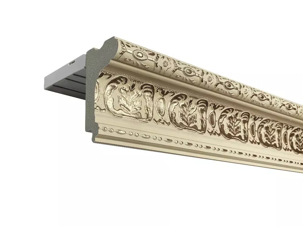 Прямой багетный карниз "Валенсия" Слоновая кость