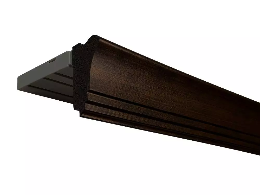 Прямой багетный карниз "Авилла" Орех